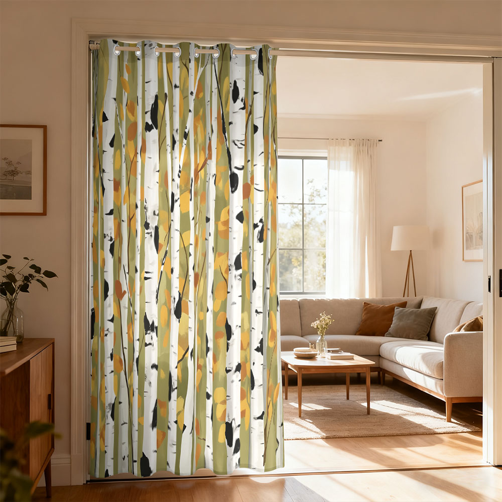 1pc autumn birch forest print  - Home Office Rate recension och pris